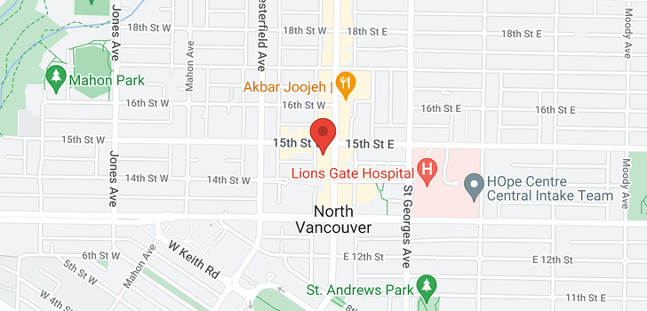map of 1445 LONSDALE AVENUE